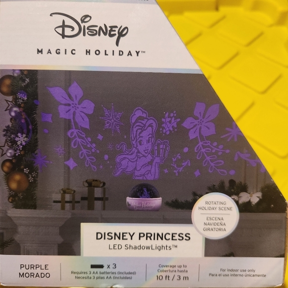 Holiday, Christmas Disney Magic Holiday Princess Purple Projector - Picture 3 of 3